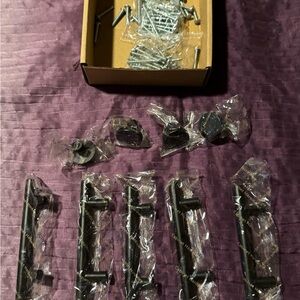 Black Cabinet Handle Set with Screws